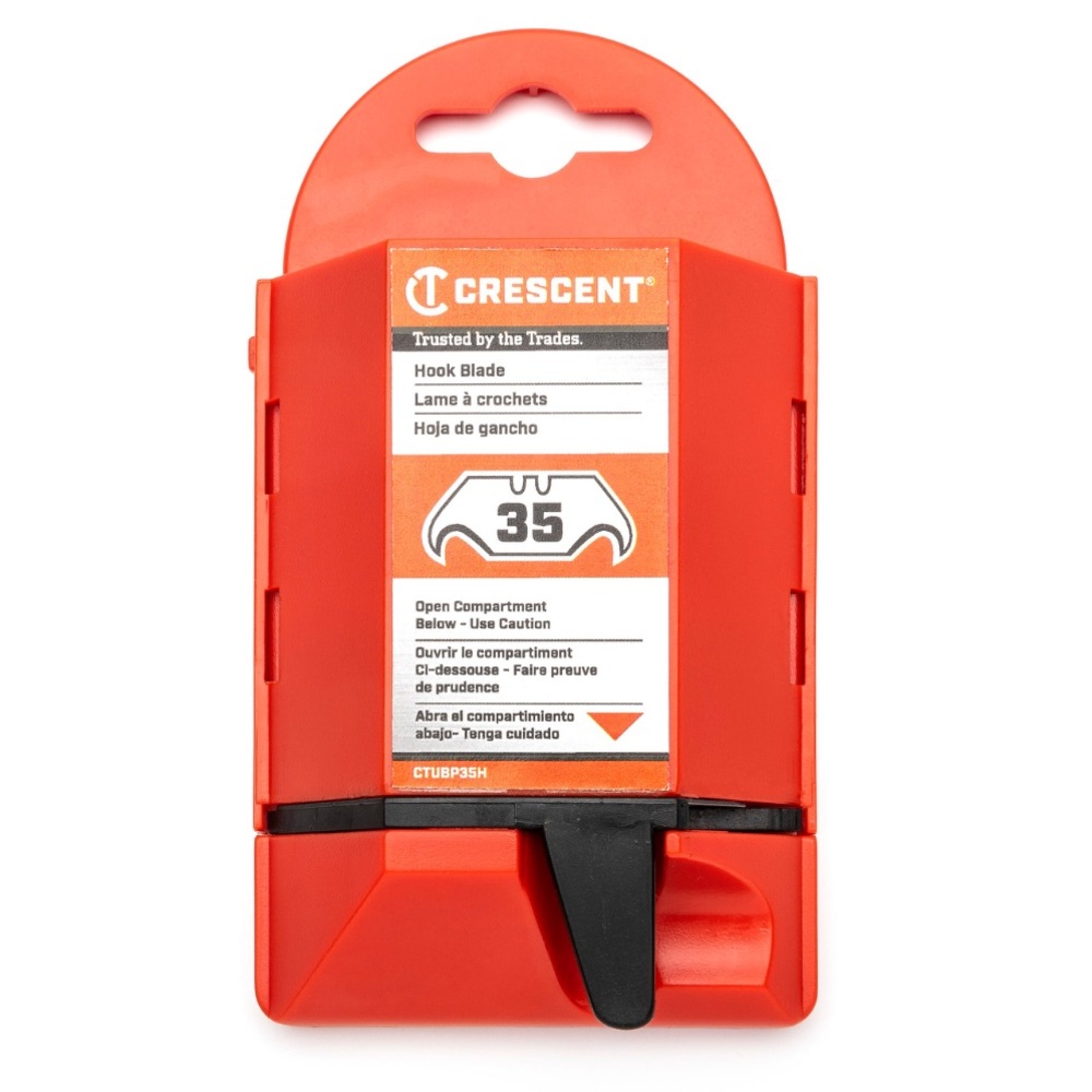 NEW Crescent Carbon Steel Hook Utility Razor Blade (35-Pack)